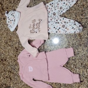 Carters newborn matching sets